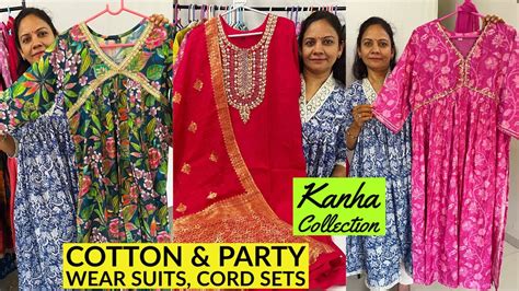 Beautiful Cotton Party Wear Suits Aalia Cut Gowns Cord Sets