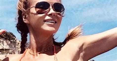 Amanda Holden S Eye Popping Curves Explode Out Of Miniscule String Bikini Daily Star