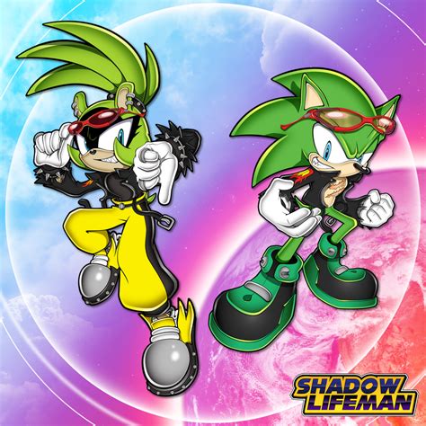 Surge The Tenrec And Scourge The Hedgehog By Shadowlifeman On Deviantart