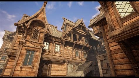 Wooden Town In Props Ue Marketplace