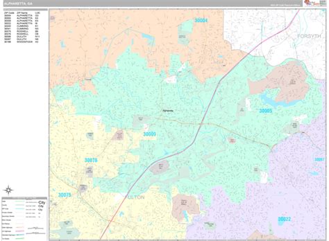 Alpharetta Zip Code Map