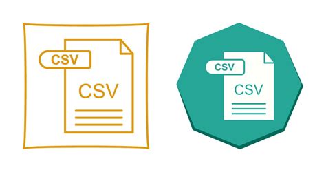 Csv Vector Icon Vector Art At Vecteezy