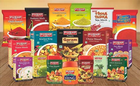 Pushp Brand Biryani Pulav Masala Box 50g Pack Of 1 Amazon In