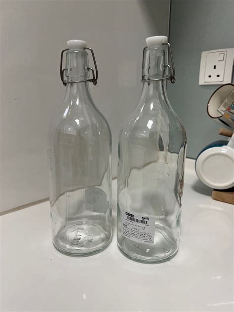 Ikea Glass Bottle Furniture Home Living Kitchenware Tableware