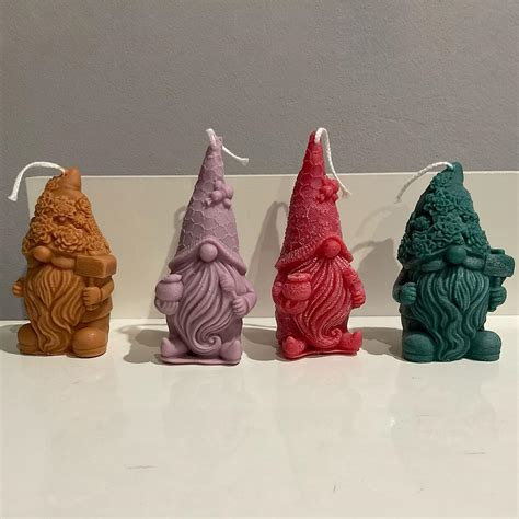 Buy Topys Faceless Santa Claus Candle Molds Gnome Silicone Molds For