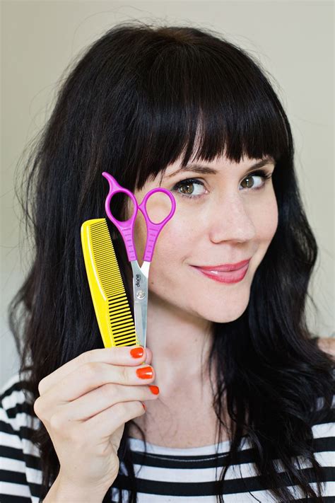 Tips for Cutting Your Own Bangs (at Home!) - A Beautiful Mess