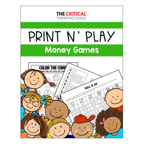 Print and Play Math Games – Money for ages 3-6 - The Critical Thinking ...