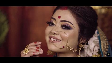 Bengali Reception Look By Mahua Mitra Youtube