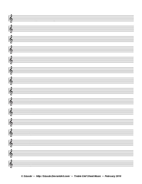 Printable Blank Sheet Music