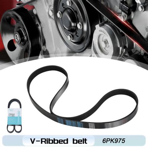 6 Rib Multi V Drive Belts 6PK975 Ribbed V Belt Generator Air