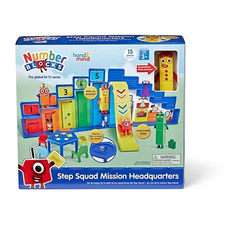 hand2mind Numberblocks Step Squad Mission Headquarters Playset