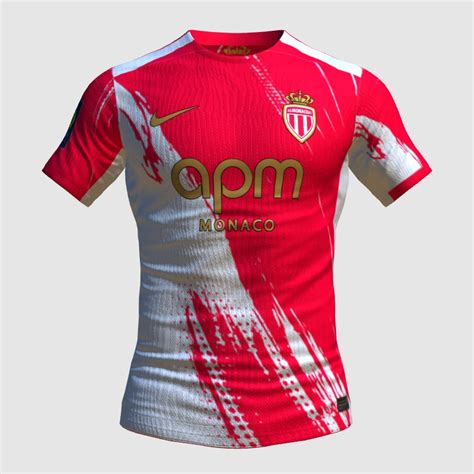 Nike X AS Monaco Home Kit Concept FIFA Kit Creator Showcase