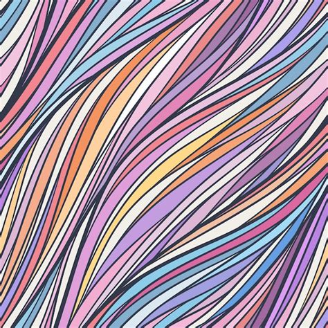 Premium Vector Abstract Wavy Lines Seamless Patterns Set Floral