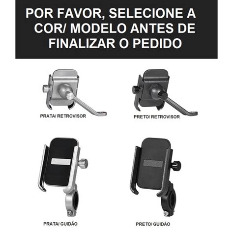 Suporte De Celular Em Alum Nio Para Moto E Bike Rota O