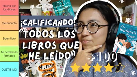 Calificando TODOS los libros que he LEÍDO 100 YouTube