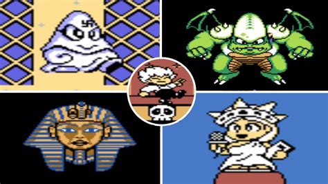 Game N°181 Akumajou Special Boku Dracula Kun Nes All Bosses