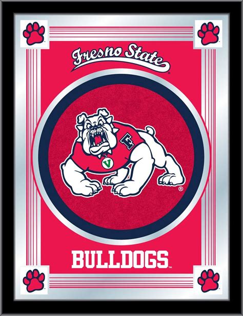 Fresno State University Logo Wall Mirror FSU Bulldogs Decor - Etsy