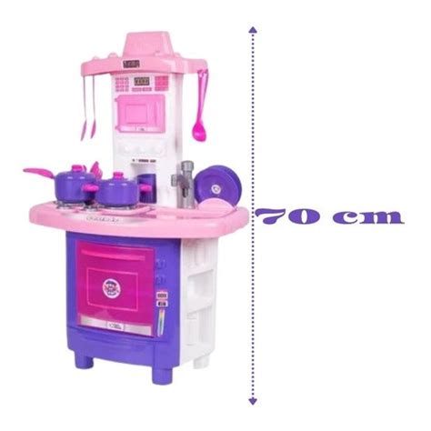 Cozinha Infantil Completa Fog O E Pia Sai Agua Geladeira No Shoptime