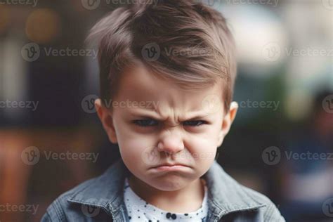 Angry boy, with emotion on his face, portrait. 23372449 Stock Photo at ...