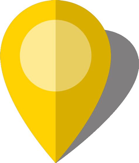 Marker Vector Yellow  Free Library Yellow Location Pin Png Clipart