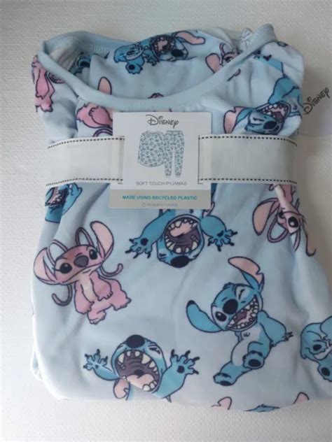 ENSEMBLE DE PYJAMA Disney Stitch Et Angel XS EUR 34 36 EUR 40 00