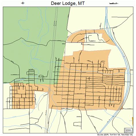 Deer Lodge Montana Map