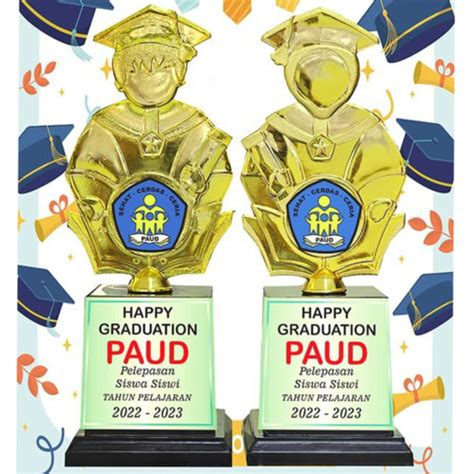 Jual Piala Mini Wisuda Kenaikan Kelas Graduation Paud Tk Sd By Andaf