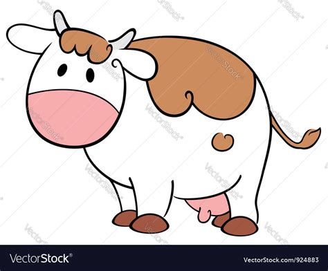 Cute cow Royalty Free Vector Image - VectorStock