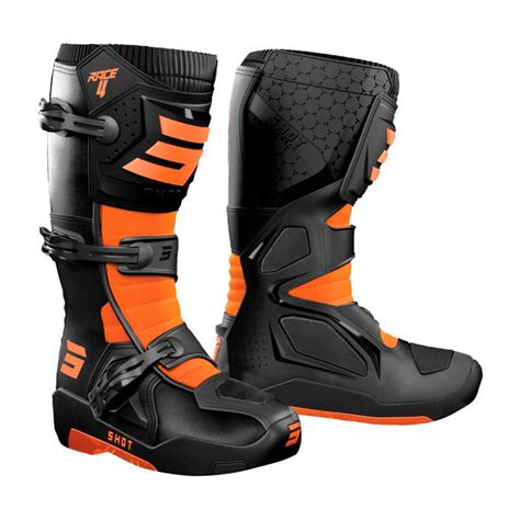 Bottes Cross Race Shot Noir Orange Maxxess Fr Bottes Cross