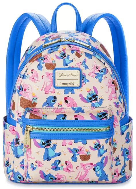 Loungefly Lilo et Stitch Disney Mini sac à dos Stitch et Angel