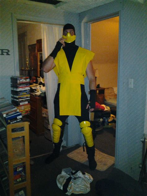 Make a Scorpion Costume (Mortal Kombat Ninja) : 8 Steps (with Pictures ...