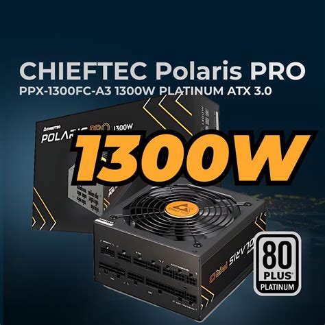 Блок питания для компьютера Chieftec Polaris Pro PPX-1300FC-A3 (ATX 3.0 ...