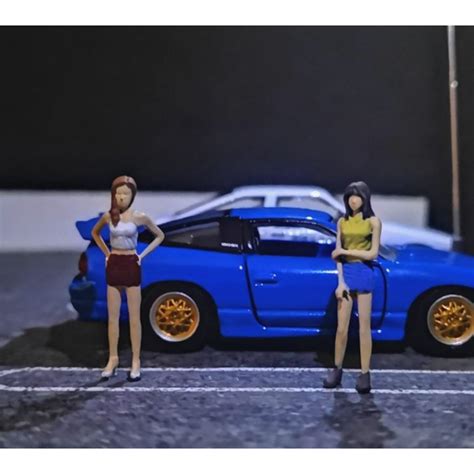 Jual Figure 1 64 Initial D Set Mako Sato Sayuki Diorama Maket Hot Wheels Minigt Mini GT Kyosho