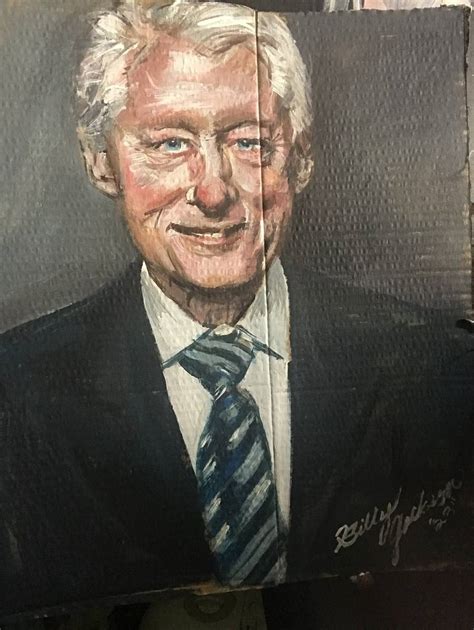 Bill Clinton Painting by Billy Jackson | Saatchi Art