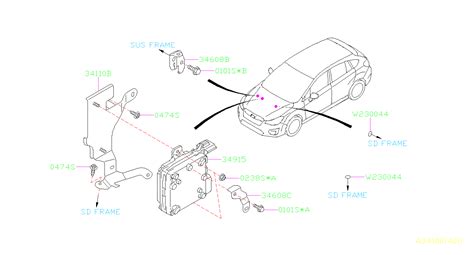 Subaru Impreza Power Steering Control Module Fj Genuine