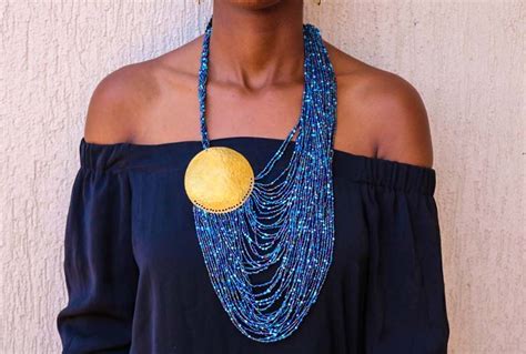 Nina African Beaded Necklace Zurian