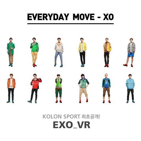 An Advertisement For The Korean Men S Clothing Brand Exo Vr