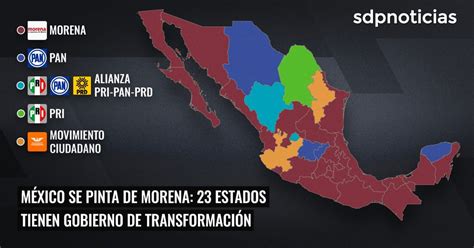 Elecciones M Xico Morena Gobernar Estados As Qued El Mapa