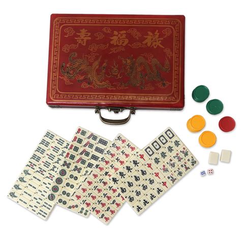 Traditional Mah Jongg Game Set - Four Winds | NOVICA