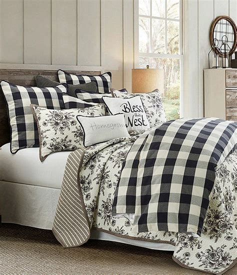 Hiend Accents Camille Buffalo Check Comforter Mini Set Dillards