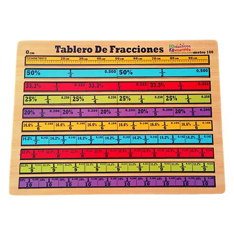 Tablero De Fracciones Juguetes Did Cticos Planetarium