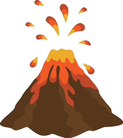 Eruption Volcano Illustration Vector Art At Vecteezy