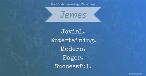 hidden meaning    jemes namious