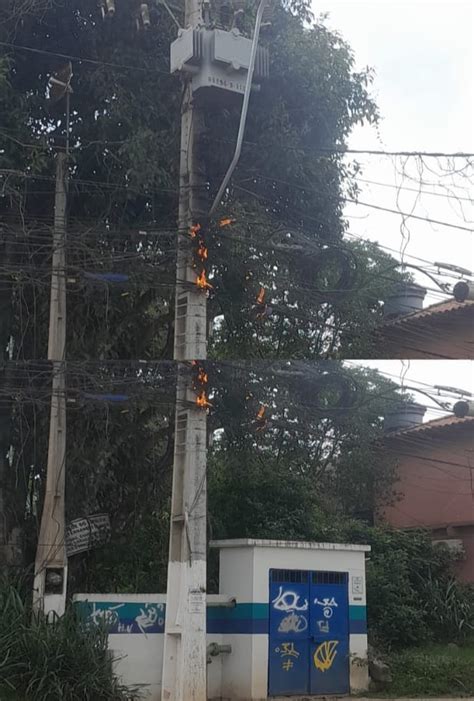 Fios pegam fogo em poste e deixam bairro de Búzios sem luz ErreJota