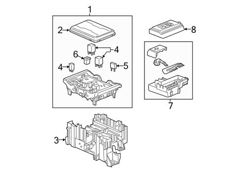 Gmc Sierra 2500 HD Fuse AND relay box. Fuse and Relay Center - 84303175 ...