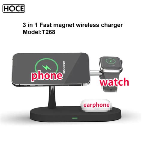 Hoce In Magnetic Wireless Charger W Fast Charging Station For