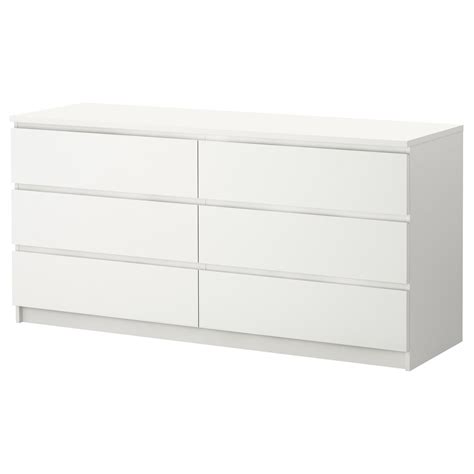 Ikea Commode Malm 6 Tiroirs Noir Antiquités