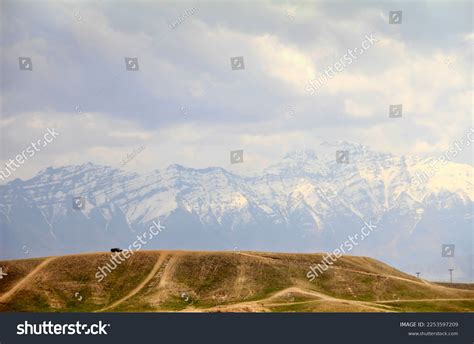 Desert Mountains Panorama Desert Afghanistan Mountains Stock Photo