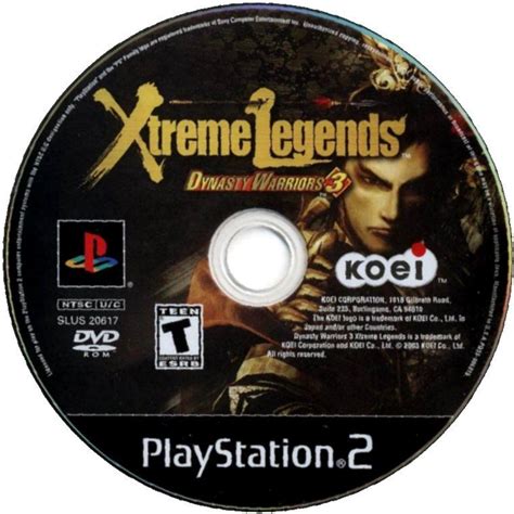 Dynasty Warriors Xtreme Legends Cover Or Packaging Material Mobygames