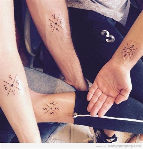 Tatuaje Pareja Con Hijos Iniciales